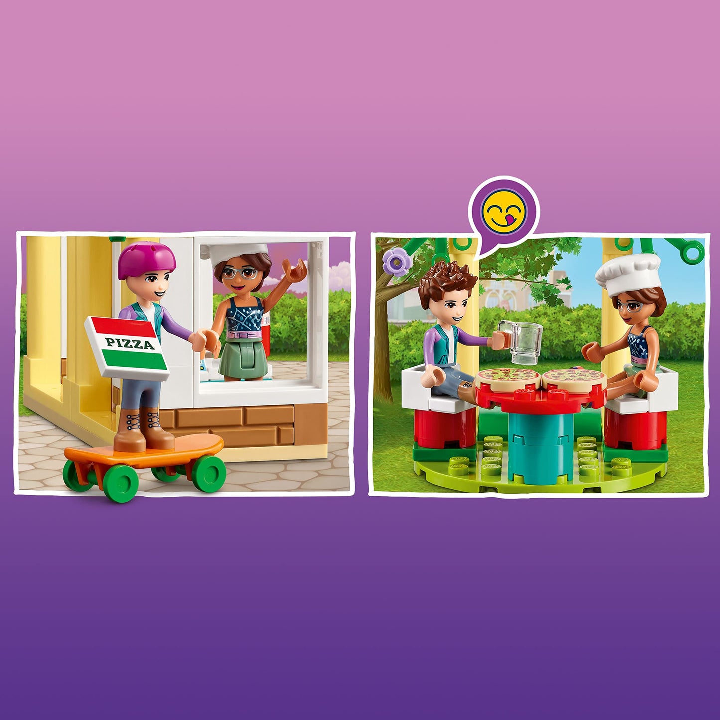 LEGO Friends Heartlake City Pizzeria 41705 Restaurant Set, Creative Gift for Grandchildren, Toys for Kids 5 Plus Years Old with Olivia & Ethan