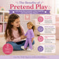 18 Inch Doll Pajamas with Slippers - Purple Polka Dot PJ Set Compatible with American Girl Dolls, 3 Piece Emily Rose Doll Clothes Sleep Outfit for 18"