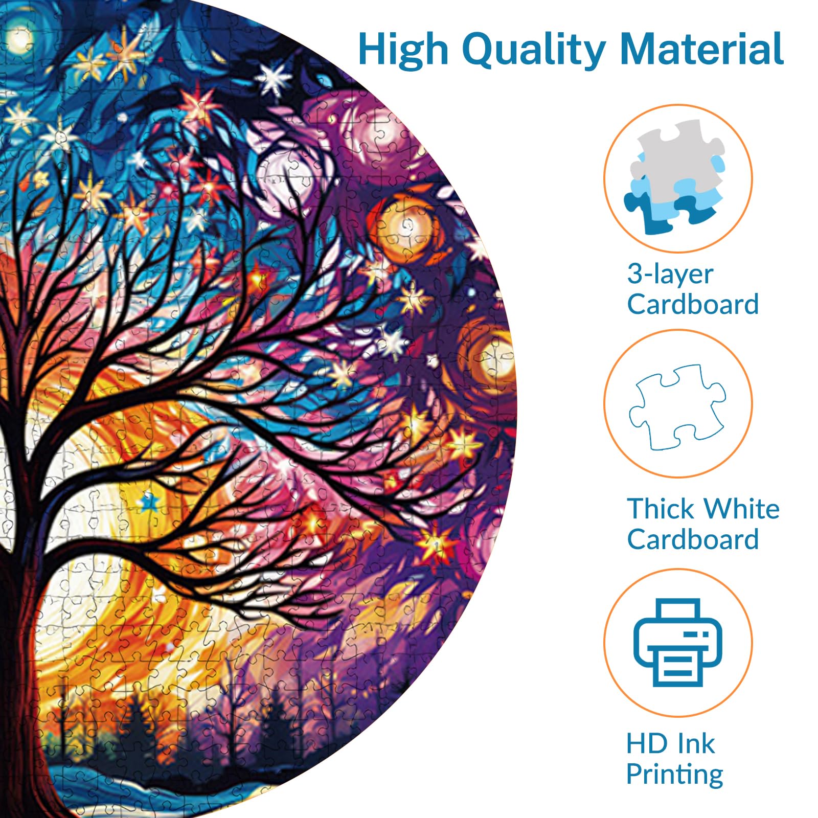 1000 Piece Jigsaw Puzzles for Adults, Starry Night Jigsaw Puzzles
