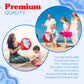 4E's Novelty 22" Patriotic Beach Balls - 2 Pack with Glitter Inside, Red White Blue Beach Balls for Kids & Adult, 4th of July Party Decorations