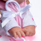 JC Toys La Baby Caucasian Baby Doll Set - 11 Inch Soft Baby Doll | Washable |Removable Pink Outfit w/ Hat & Blanket | For Children 12 Months +