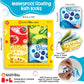 BabyBibi Floating Baby Bath Books for Baby. Kids Learning Bath Toys. Waterproof Bathtime Toys for Toddlers. Kids Educational Infant Bath Toys. (Set