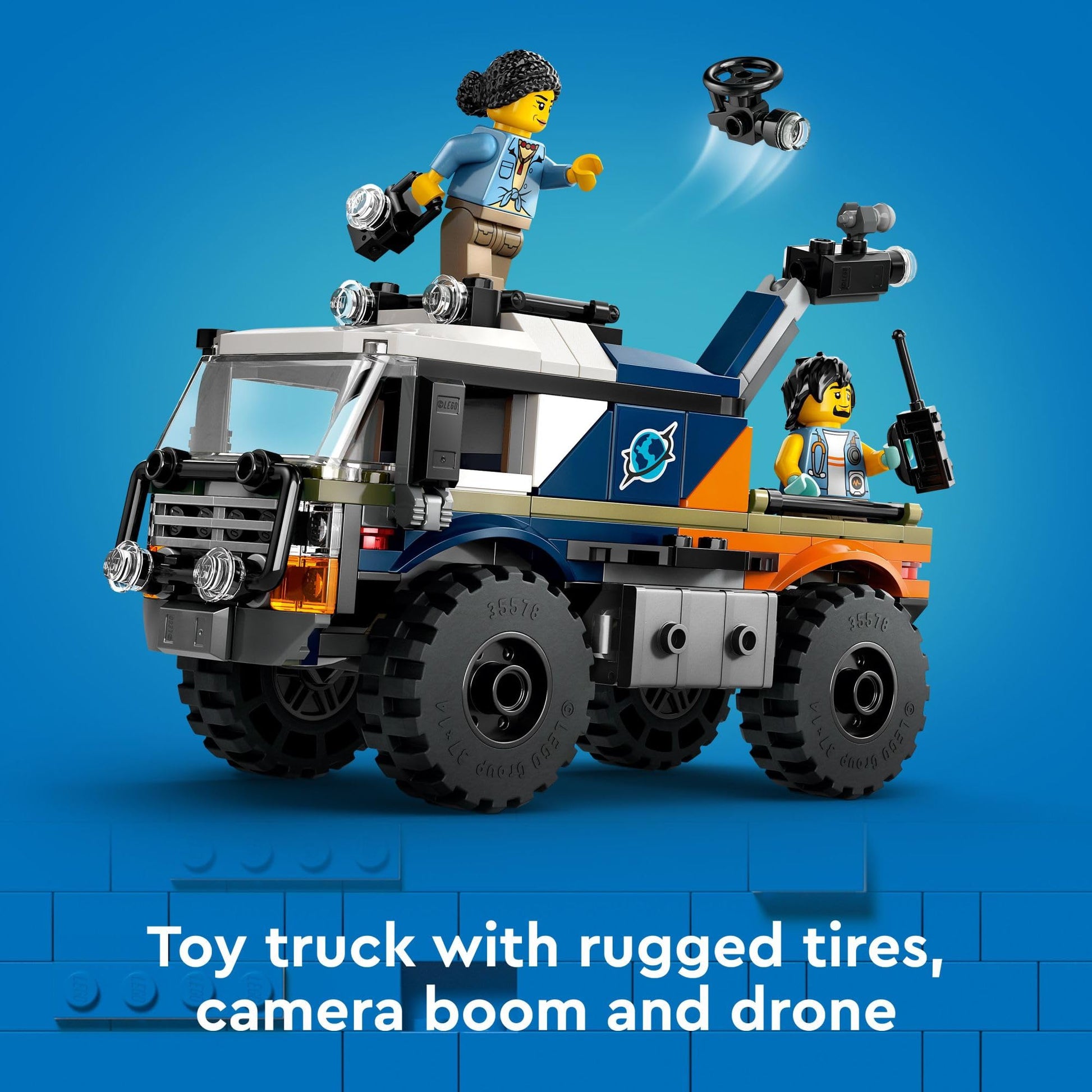 LEGO City Jungle Explorer Off-Road Truck, Jungle Toy Building Set for Kids Aged 6 and Up, Fun Birthday Gift Idea, Off-Road Truck Vehicle, 3 Adventurer