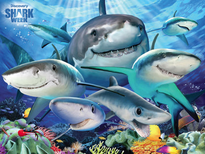 Prime 3D | Selfies Howard Robinson | Shark | 100 Piece 3D Jigsaw Puzzle for Kids | Finished Size 12" x 9" | Challenging & Fun for Kids & Families |