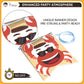 Pirese Crab Party Decorations - Crab Birthday & Feast Supplies | Seafood Boil Theme | Includes Sign, Balloon