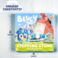 Bluey Paint Your Own Stepping Stone, Design 7 DIY Stone Art, Fun Kit for Kids, Less Mess Paintable Stones Art Set, Great Summer Activity Kids Ages 8