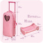 Badger Basket 3-in-1 Trolley Doll Carrier with Rocking Bed and Bedding - Adorable Pink Polka Dot Design for 18-Inch Dolls