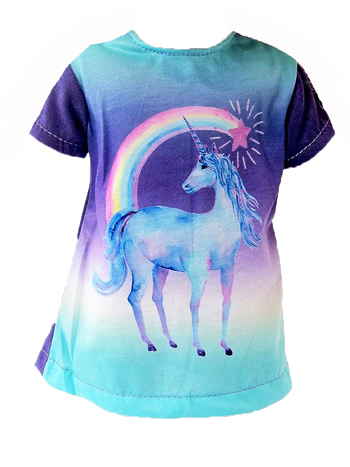 American Fashion World Unicorn Nightgown Pajamas for 18-Inch Dolls | Premium Quality & Trendy Design