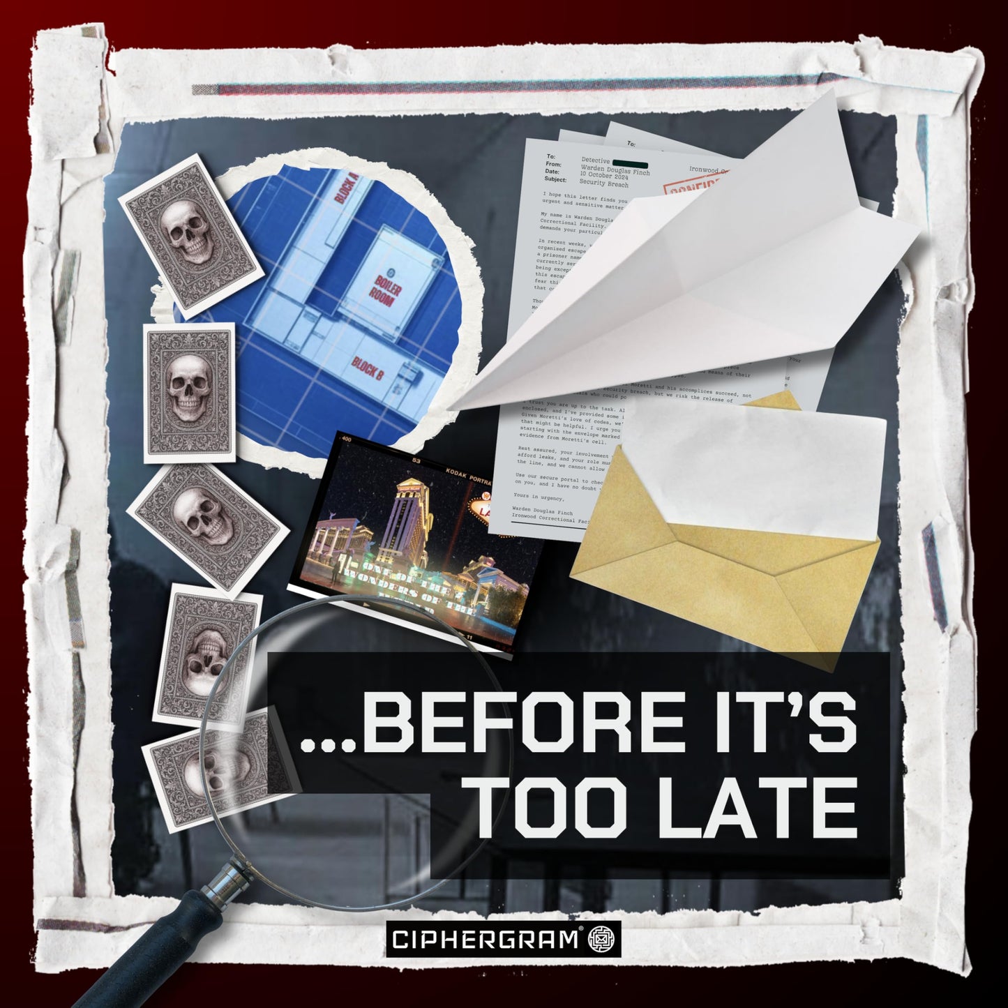 Escape from Ironwood: At-Home Escape Room Game | 3 Part Physical + Digital Mystery in an Envelope | Decode Clues, Examine Evidence, Crack the Final