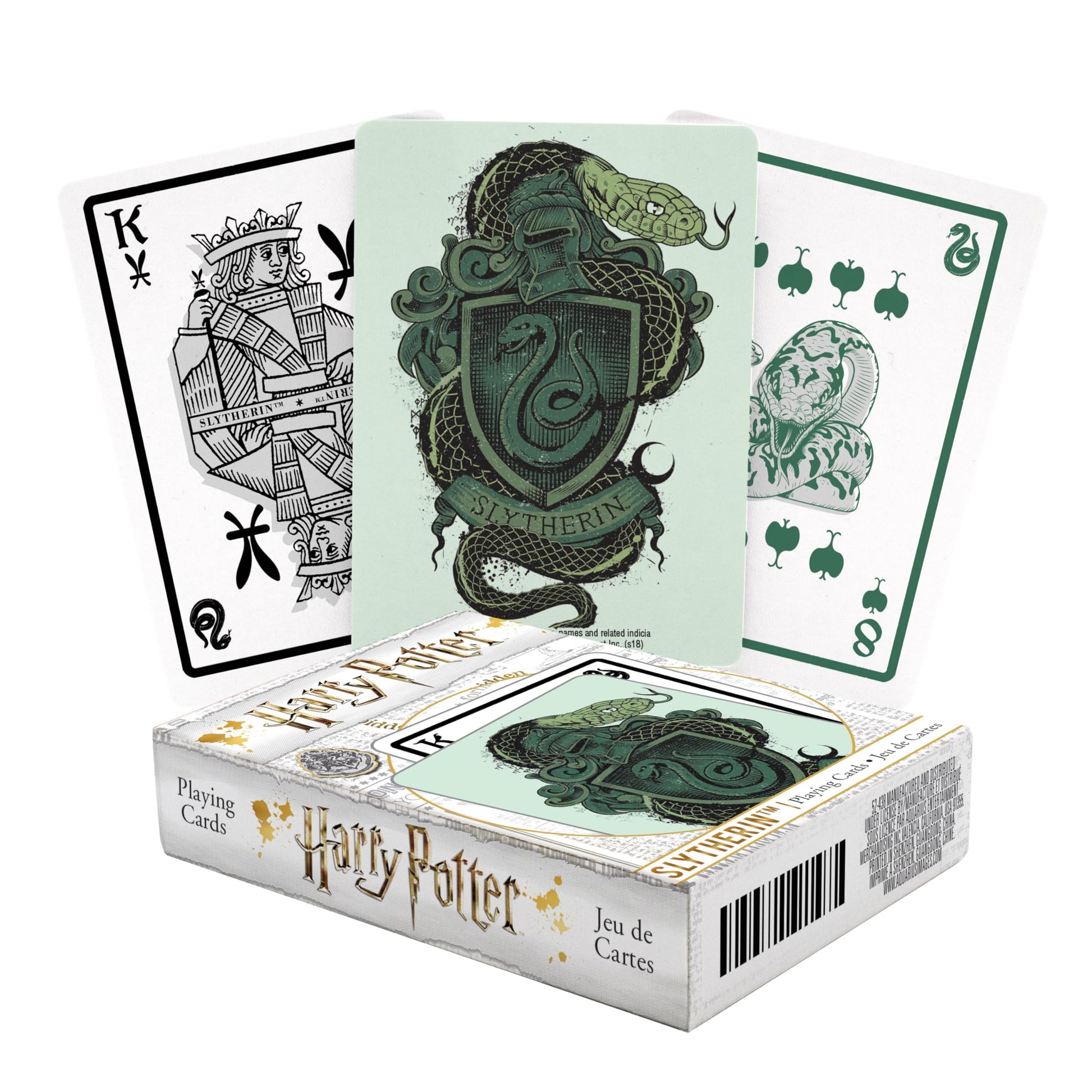 Aquarius Harry Potter Playing Cards - Slytherin Themed Deck of Cards for Your Favorite Card Games - Officially Licensed Harry Potter Merchandise