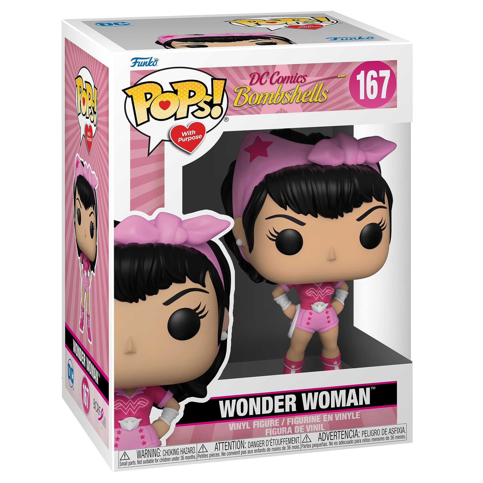 Funko Pop Heroes: Breast Cancer Awareness - Bombshell Wonder Woman - DC Comics - Collectable Vinyl Figure - Gift Idea - Official Merchandise - Toys