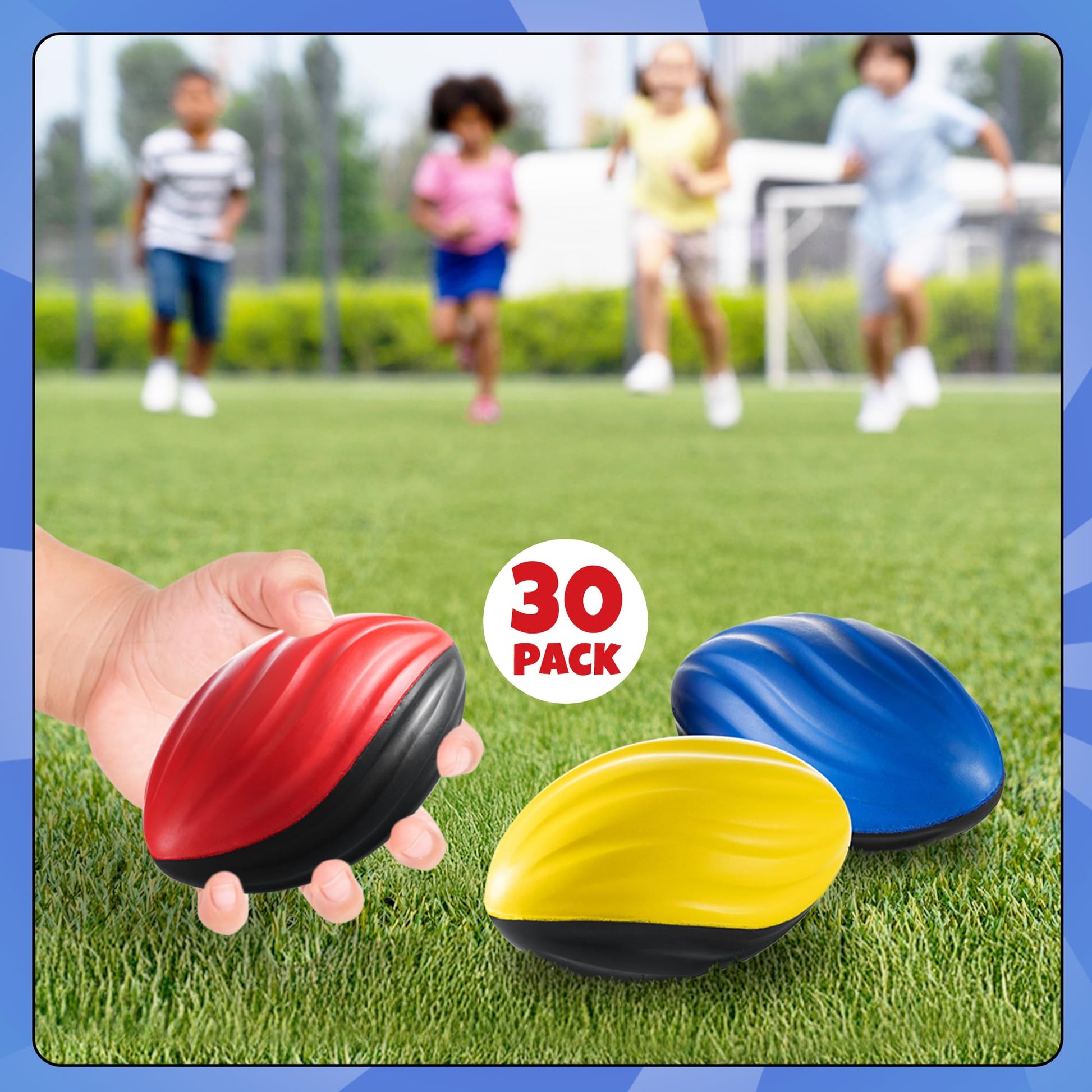 5 Inch Mini Foam Footballs (30-Pack) Spiral Toy Football Party Favors