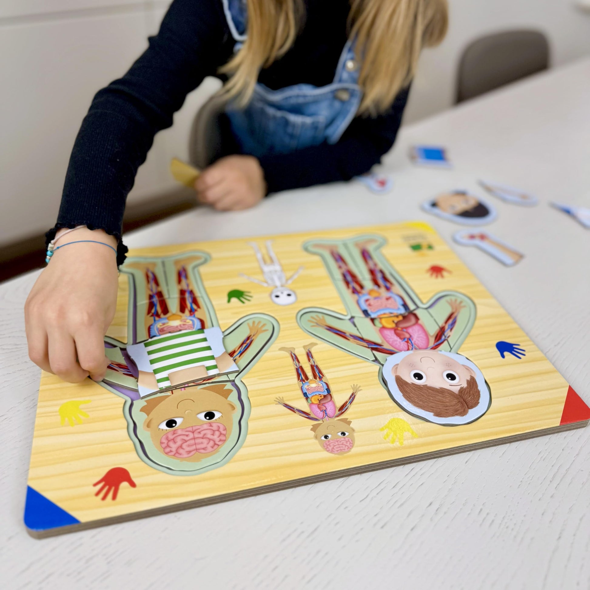 The Learning Journey: Lift & Learn Inside of Me - Human Body Layered 28 piece Jigsaw Puzzles- Montessori School - Learning Educational Toy for Baby