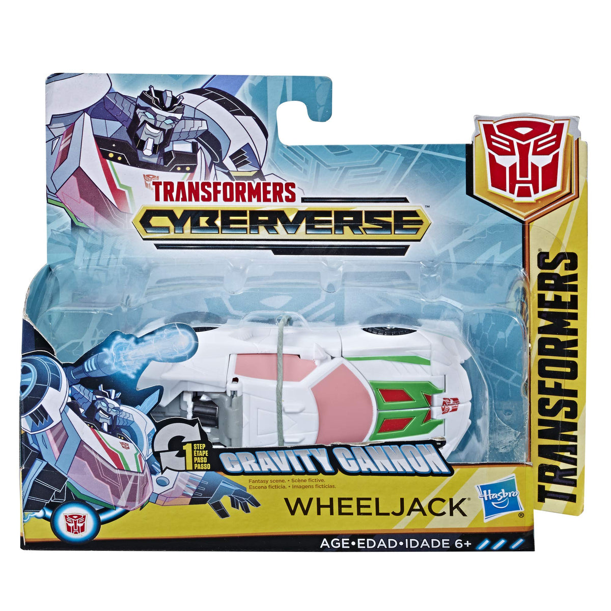 Transformers Toys Cyberverse Action Attackers 1-Step Changer Wheeljack Action Figure - Repeatable Gravity Cannon Action Attack - for Kids Age 6 and