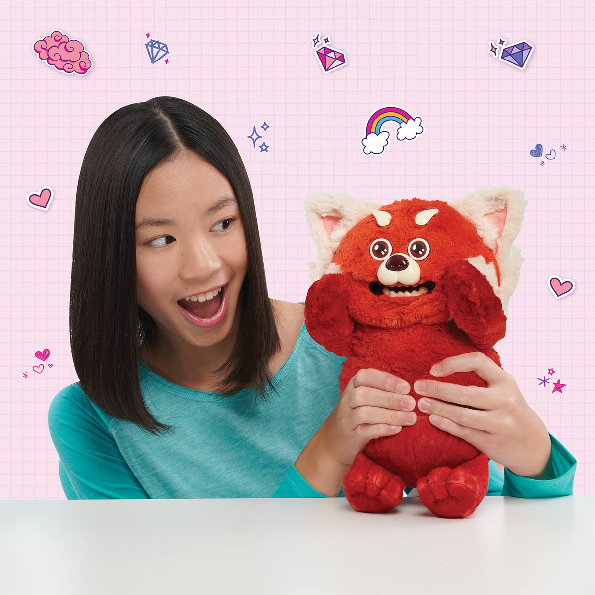 Disney and Pixar Turning Red Many Moods of Red Panda Mei Animated Talking 12-Inch Feature Plush, Officially Licensed Kids Toys for Ages 3 Up,