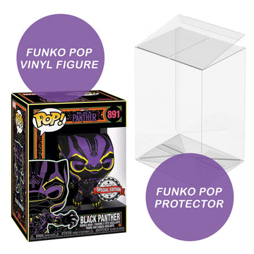 Funko Pop! Marvel: Black Panther #891 (Black Light) Special Edition Exclusive Vinyl Figure Collectibles
