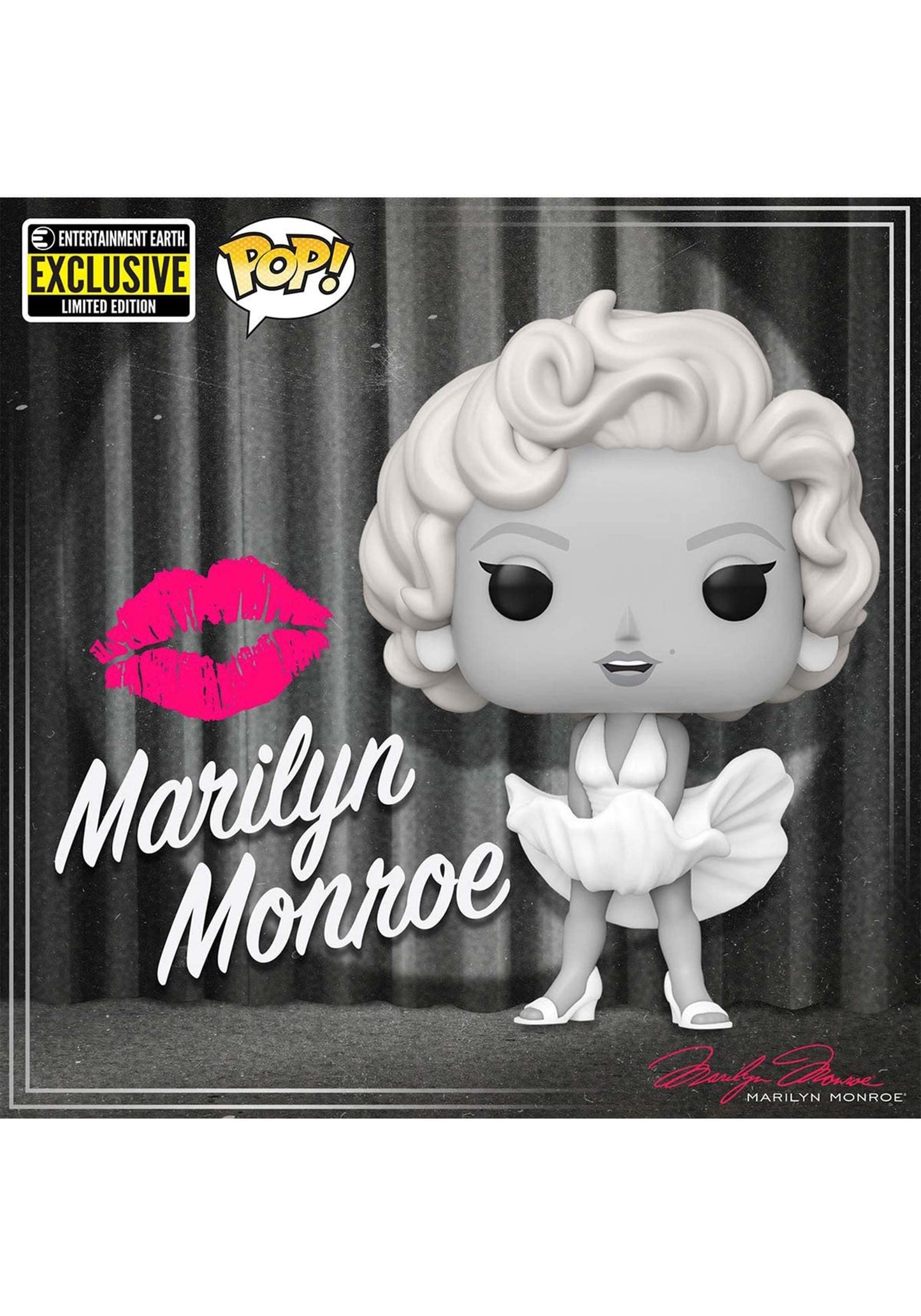 Marilyn Monroe Black-and-White Pop! Vinyl Figure - EE Exclusive