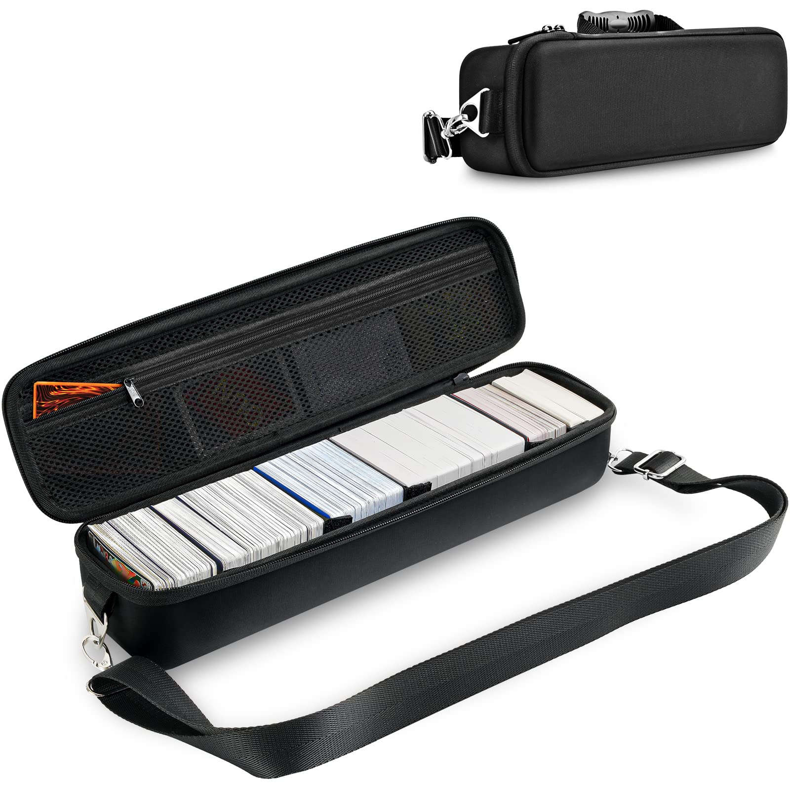 ProCase Trading Card Storage Case with 5 Dividers, Carrying Case Store 1200 Cards Durable Playing Card Game Travel Box Top Loader for MTG, Cards
