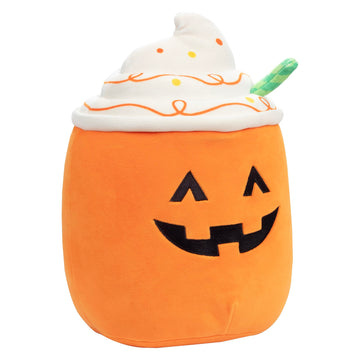 Squishmallows 10-Inch Halloween Lester Pumpkin Spiced Latte Jazwares Plush