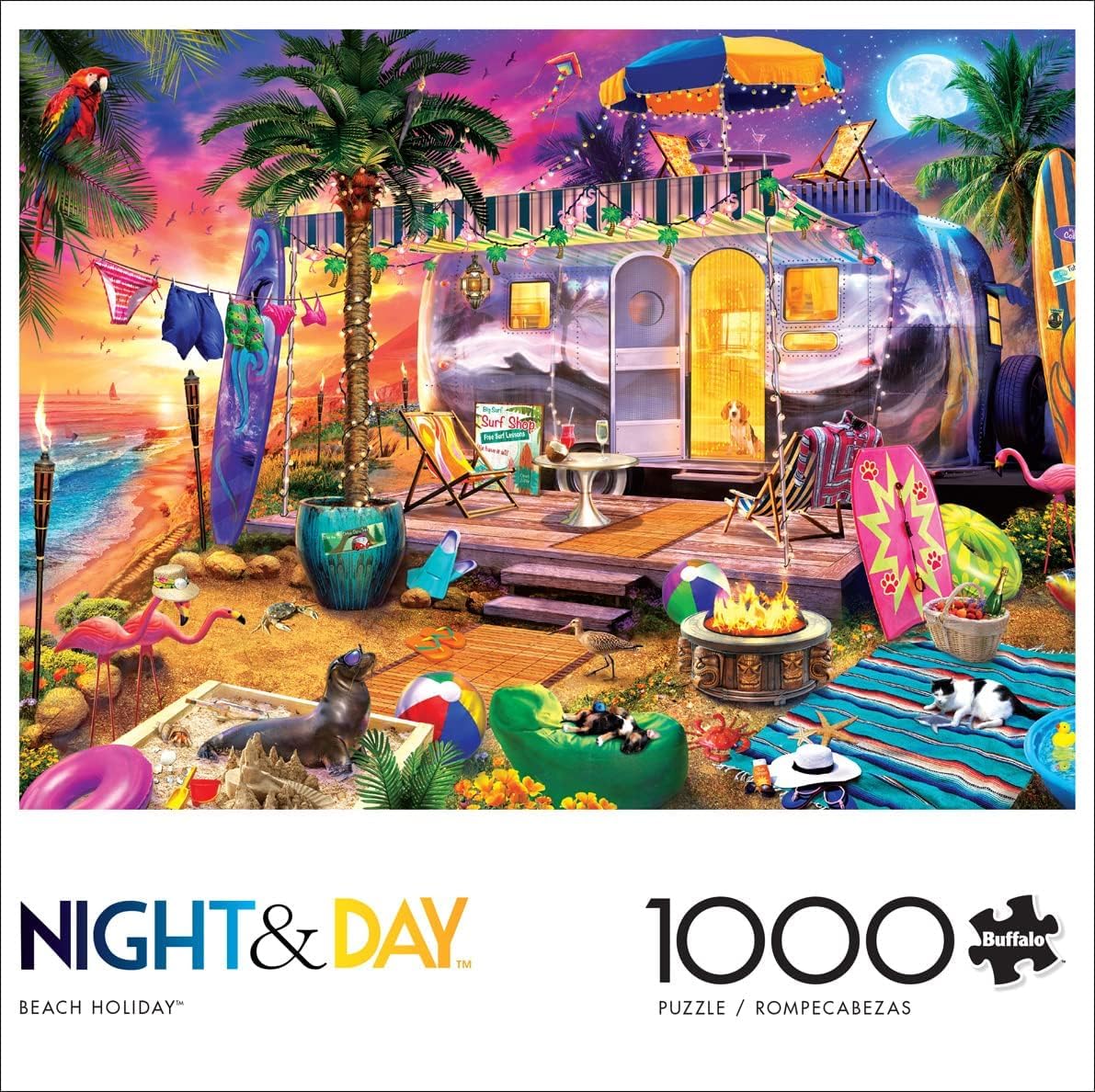 Buffalo Games - Jeff Haynie - Beach Holiday - 1000 Piece Jigsaw Puzzle For Adults -Challenging Puzzle Perfect for Game Nights - Finished Size is 26.75