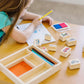 Melissa & Doug Wooden Stamp Set: Vehicles - 10 Stamps, 5 Colored Pencils, 2-Color Stamp Pad