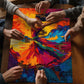 Impossible Puzzle for Adults 1000 Pieces, Dancing Lady Colorful Aesthetic Art Puzzle, Elegant Women Chalenge Jigsaw Puzzle Oil Painting