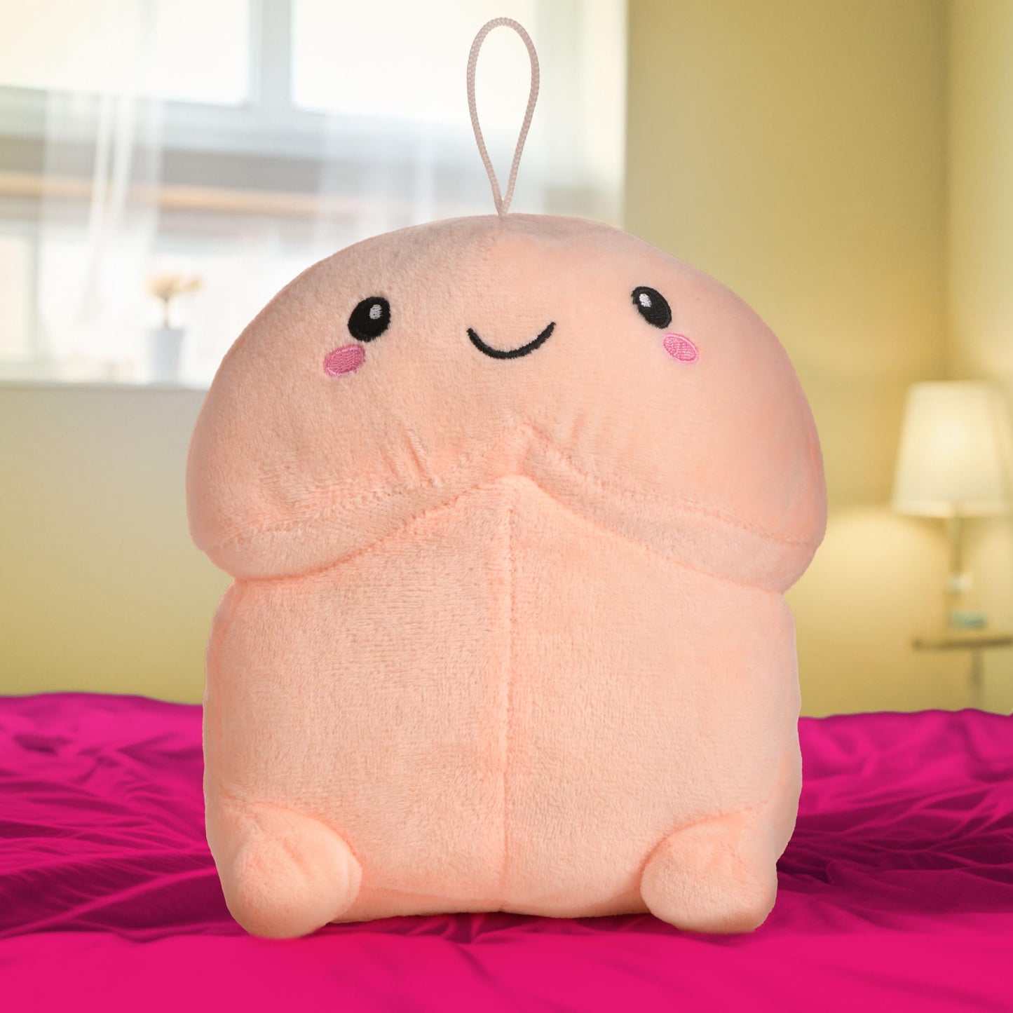 XR PLAY HARD. Chibi Cute Soft Stuffed Pecker Pillow - Creative Funny Prank Gift for Friend Bachelorette Party Funny Gifts, Large Machine Washable
