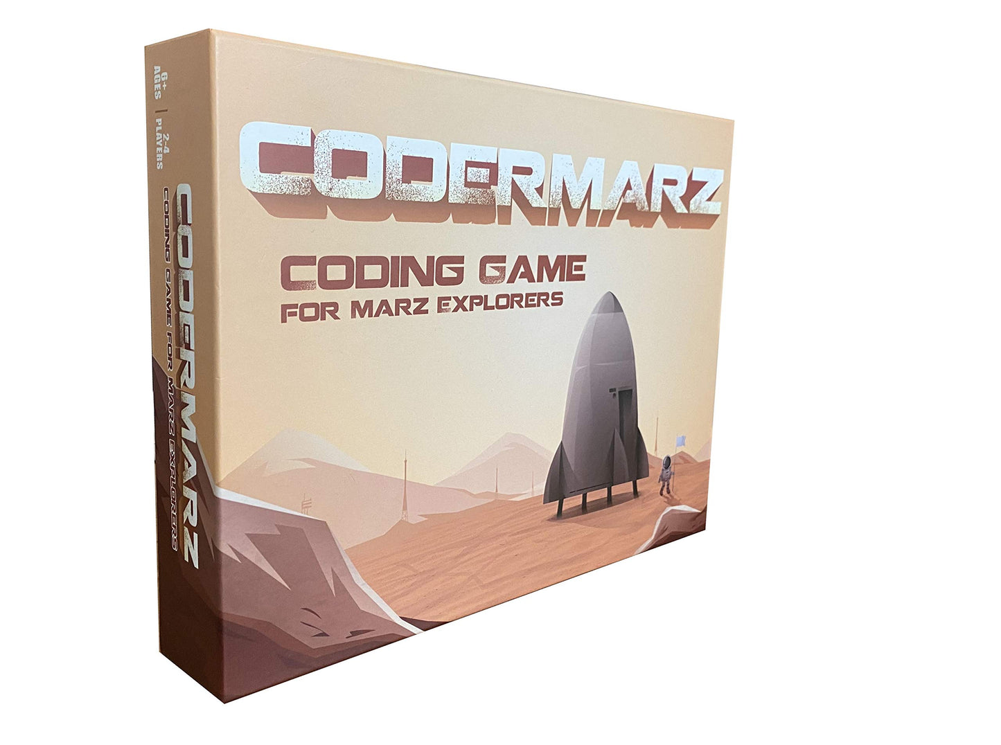 CoderMarz Game for Space and AI Learners! NBC Featured: First Ever Board Game for Boys and Girls Age 6+. Teaches About Mars, AI and Computer