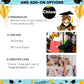 DolliBu Squat Tiger Graduation Plush Toy - Soft Tiger Plush Graduation Stuffed Animal Dress Up with Gown and Cap with Tassel Outfit - Gift