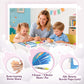 Reusable Paint With Water Books for Kids with 18+ Stickers & No Mess Pen, Sea World Theme Magic Coloring Book for Toddlers 1-3, Paint With Water Books