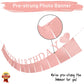 Sweet 16 Birthday Decorations Photo Banner in Rose Gold Pre-assembled - Sweet 16 Banner WITH Sixteen Photo Card Frames Party Supplies - Happy 16th