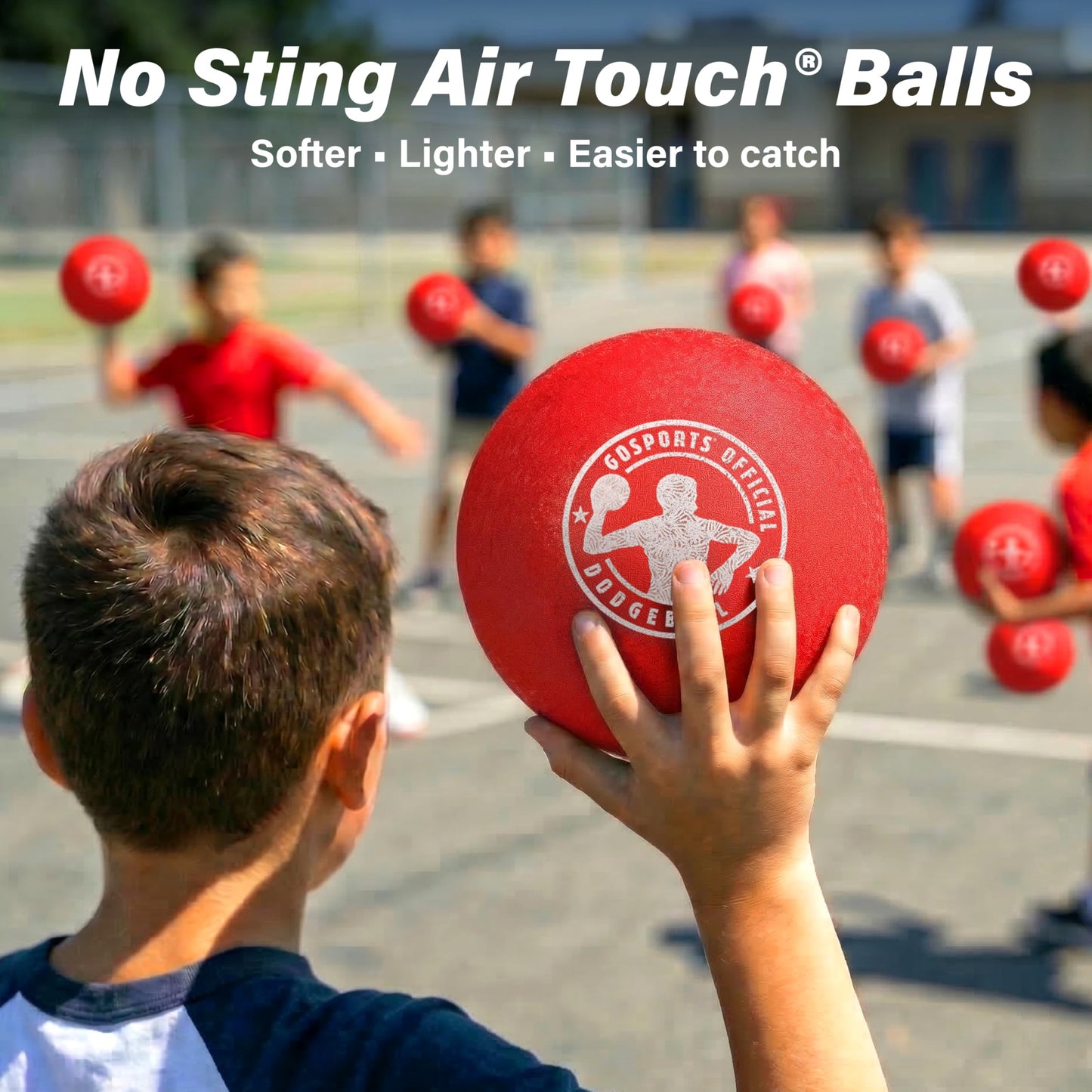 GoSports Inflatable Dodgeball - No Sting Balls - Includes Ball Pump & Mesh Bag