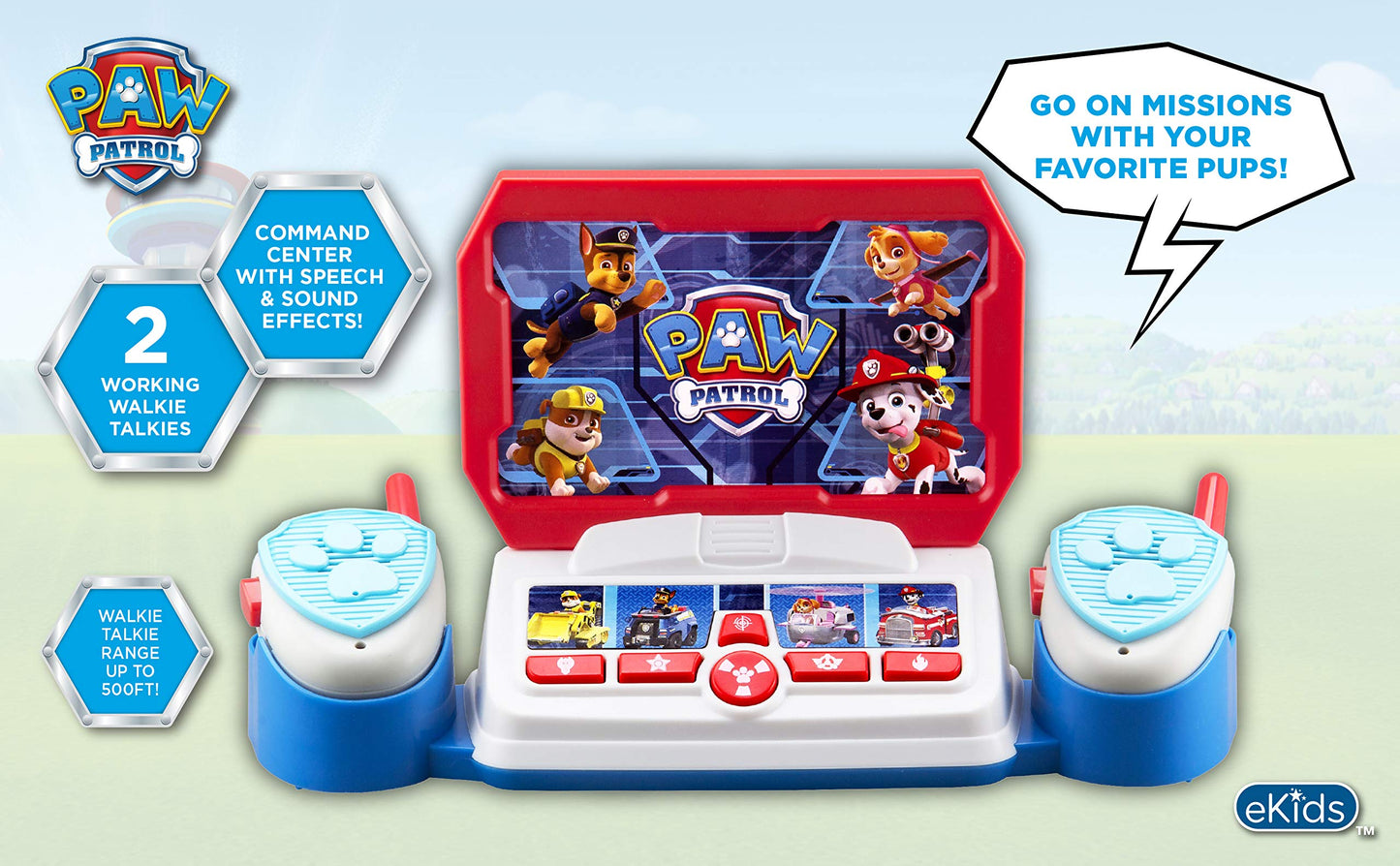 Paw Patrol Toy Walkie Talkie Command Center for Kids, Fun Paw Patrol Toys