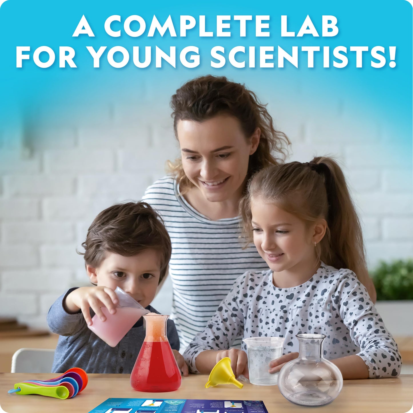 National Geographic Junior Chemistry Set with 50 Experiments for Kids