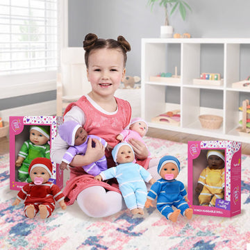 The New York Doll Collection 11 inch Soft Body Doll in Gift Box - Award Winner & Toy 11'' Baby Doll (Red Caucasian), (B332)