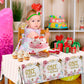 Gumwaqu Wonderland Birthday Tablecloth,Tea Birth-Day Decoration 3pcs Onderland Baby Shower Table Covers,Waterproof Plastic Wonderland 1st Birth-Day