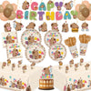 182pcs Capybara Birthday Party Decorations Plates Napkins Serve 20 Guests