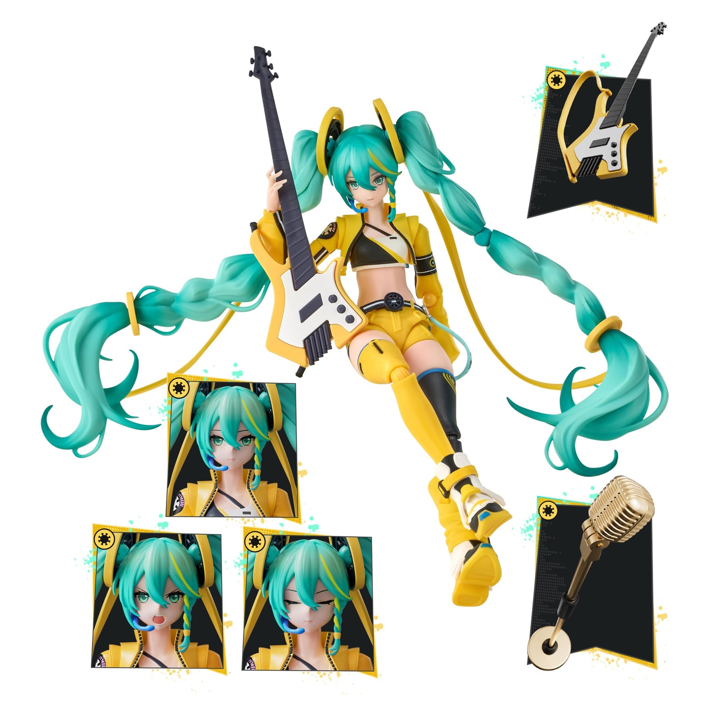 BLOKEES - Fantastics Series Hatsune Miku - Vivid Echoes - Model Kit - Assembly Required - No Tools - No Cutting - No Paint - No Glue - Age 14+