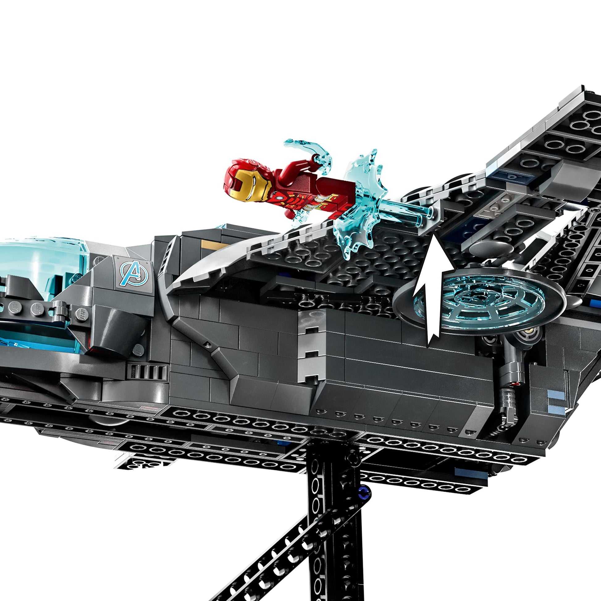 LEGO Marvel The Avengers Quinjet 76248, Spaceship Building Toy Set with Thor, Iron Man, Black Widow, Loki and Captain America Minifigures, Infinity