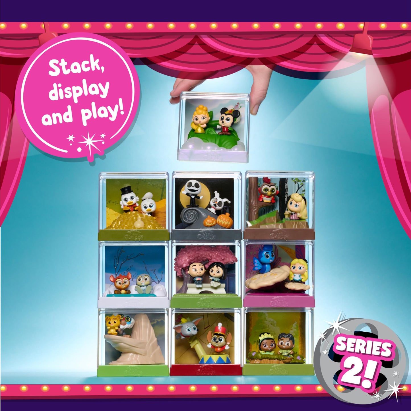 Disney Doorables Movie Moments Series 2, Styles May Vary, 1.5-inch Collectible Figurines, Kids Toys for Ages 5 Up by Just Play