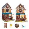 UFLJPKS Book Nook Kit for Adults and Teens, DIY Miniature House Kit with Led Light, 3D Wooden Puzzles for Adults, Wood Gifts for Family