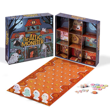 The Attic Monster | Family Board Game | Board Game for Adults and Family | Adventure Board Game | Ages 5+ | for 2 to 4 Players | Average Playtime 30