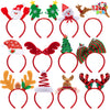 JOYIN 12 Packs Christmas Headbands with Assorted Design Christmas Headwear Holiday Headbands Accessories for Women Men Christmas Parties Xmas Holiday