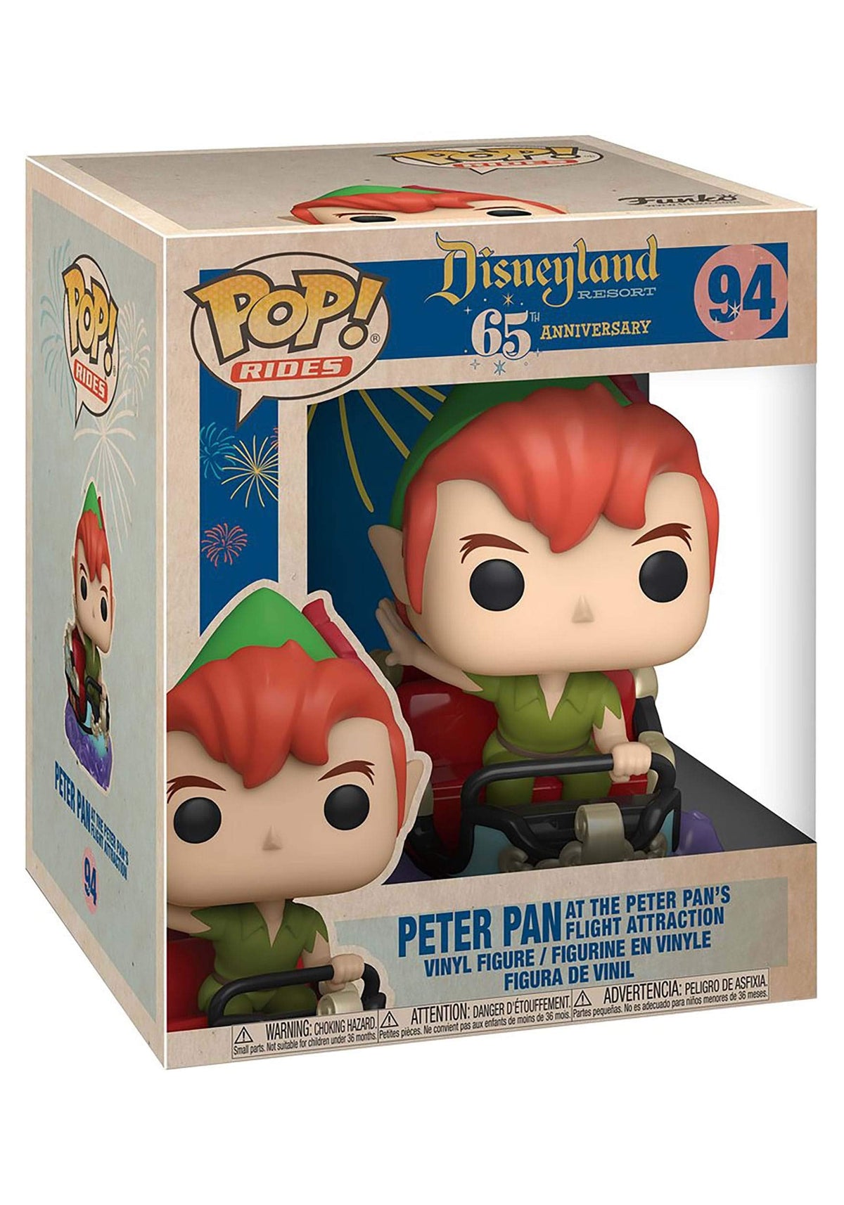 Funko Pop! Ride: Disney 65th - Peter & Flight Car