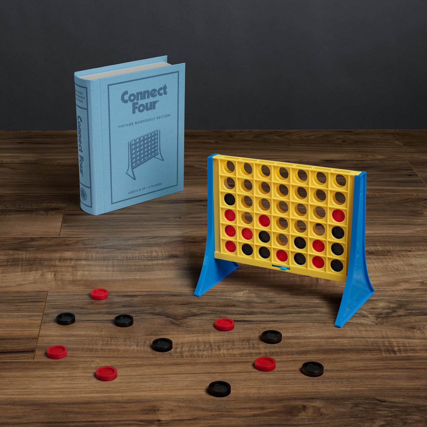 WS Game Company Connect Four Vintage Bookshelf Edition