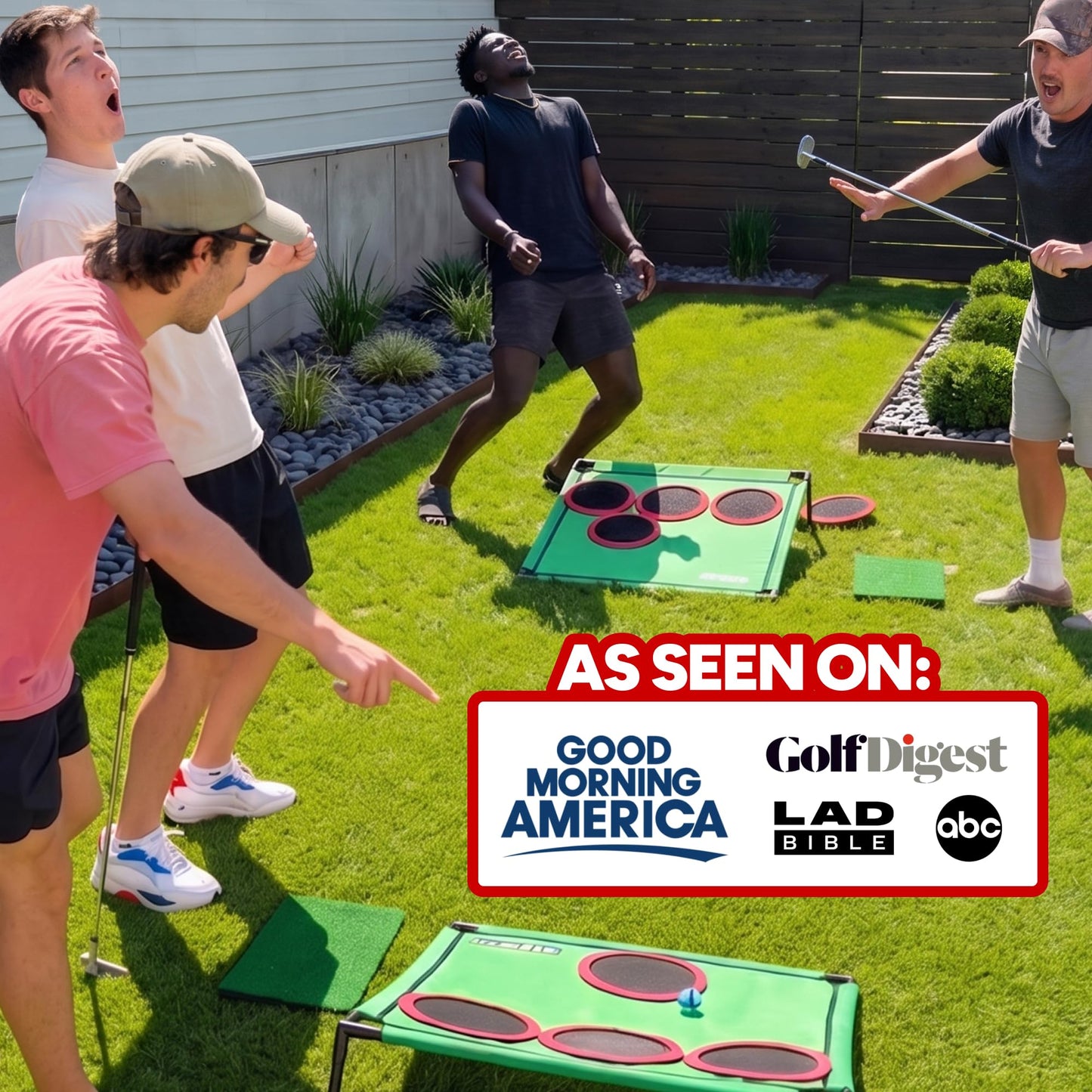 Golf Pong Chipping Game for Men & Women, 1 Board