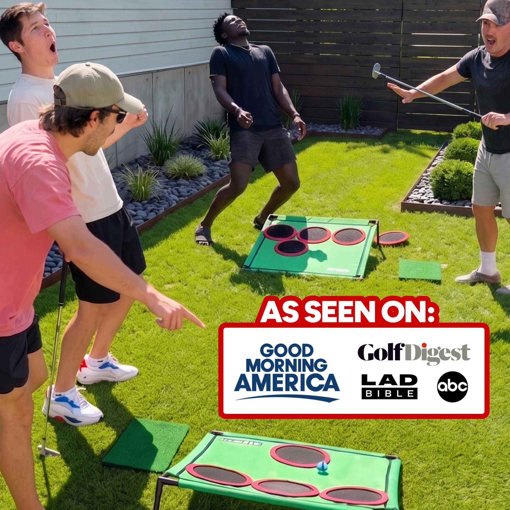 Golf Pong Chipping Game for Men & Women, 1 Board