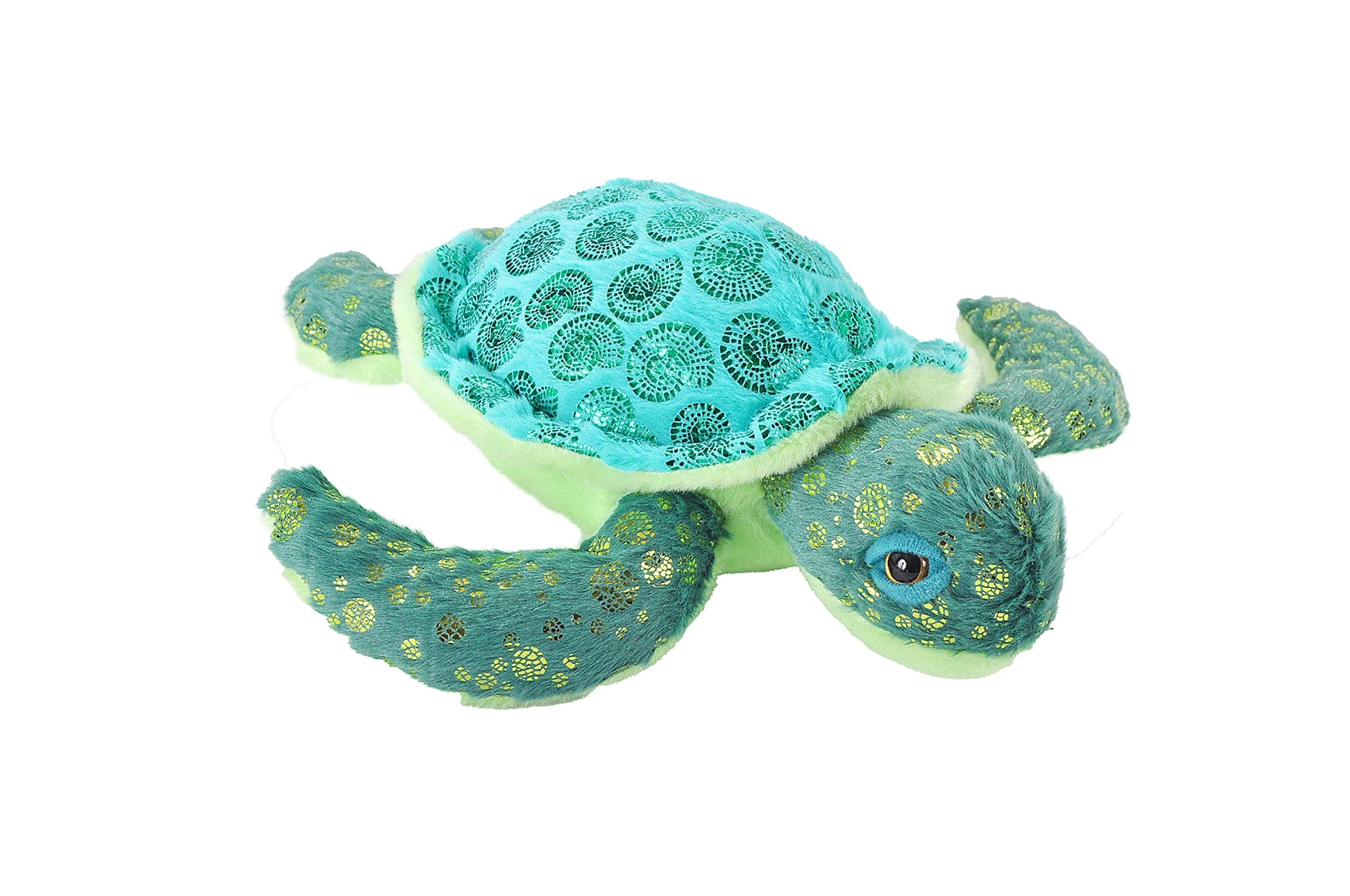 Wild Republic Foilkins Sea Turtle Stuffed Animal - 12"