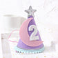 Two the Moon Space-Themed 2nd Birthday Hat and Decorations for Girls - Outer Space Party Supplies