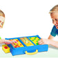 MUKIKIM Scramble - Shape Matching Family Board Game! Sorting Shapes Fast Before The Time is Up & Pieces Pop Out! Play Solo/with Friends. 12-Shape